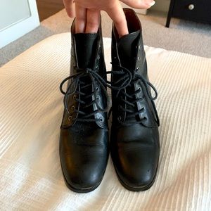 Vintage Lace Up Booties